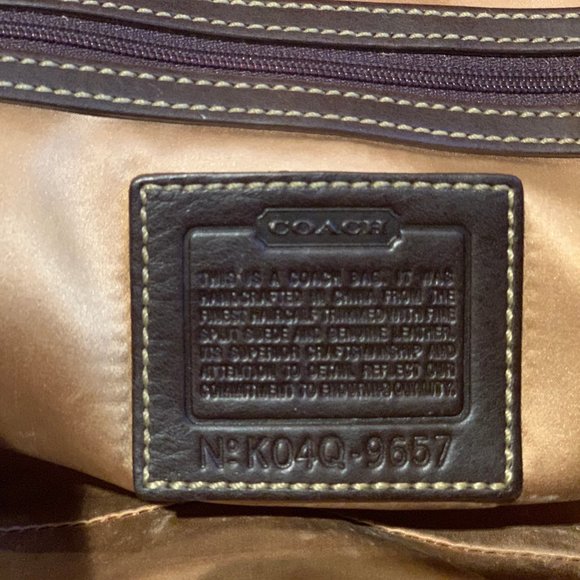 Coach Handbag Leopard & Suede Top Handle - Picture 4 of 4